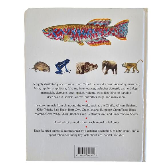 ANIMALS VISUAL ENCYCLOPEDIA Color Illustrations Hardcover BOOK - Picture 2 of 8